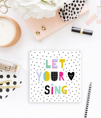Поздравительная открытка "Let your Heart Sing" (039172) 039172 фото