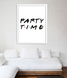 Постер для вечеринки в стиле сериала Друзья "Party time" 2 размера (F1130) F1130 (A3) фото 2