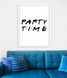 Постер для вечеринки в стиле сериала Друзья "Party time" 2 размера (F1130) F1130 (A3) фото 4