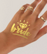 Временная татуировка на девичник "Bride" с бриллиантом (B341) B341 фото 1