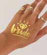 Временная татуировка на девичник "Bride" с бриллиантом (B341)