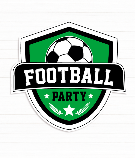 Табличка из пластика "Football Party" 65x55 см. (F70071) F70071 фото