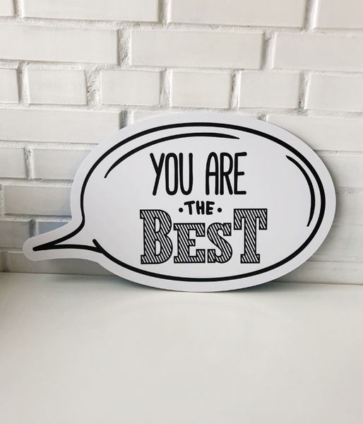 Большой бабл для фотосессии из пластика "You are the best" 06136 фото