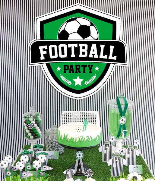 Табличка з пластику "Football Party" 65x55 см. (F70071) F70071 фото