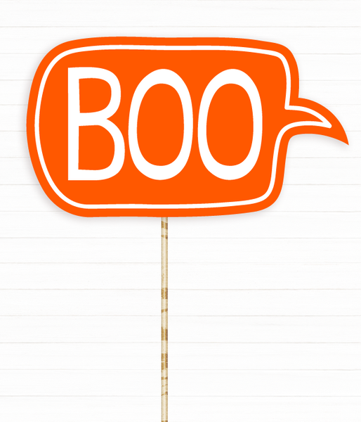 Табличка для фотосессии на Хэллоуин "BOO" (02606) 02606 фото