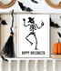 Декор-постер на Хелловін зі скелетом Happy Halloween 2 розміри (H4097) H4097 фото 3