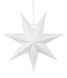 3D звезда картонная белая 1 шт 60 см (H072) H072 фото 1