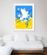 Декор для интерьера - постер с украинской символикой "Голубь мира" 2 размера (021147) 021147 (А3) фото 1