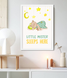 Постер для детской комнаты "Little Mister Sleeps Here" 2 размера (01781) 01781 фото 2