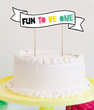Топпер для торта на 1 рік "FUN TO BE ONE" (016893)