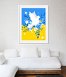 Декор для интерьера - постер с украинской символикой "Голубь мира" 2 размера (021147) 021147 (А3) фото