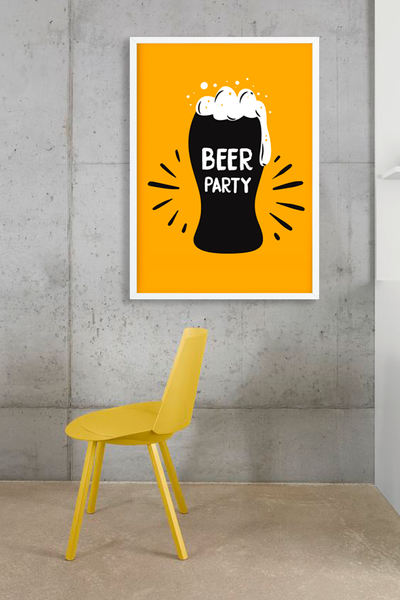 Постер для тематичної вечірки "Beer Party" 2 розміри (01270) 01270 фото