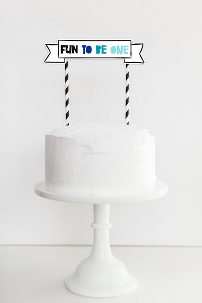 Топпер для торта на 1 год "FUN TO BE ONE" (0990016) 0990016 фото