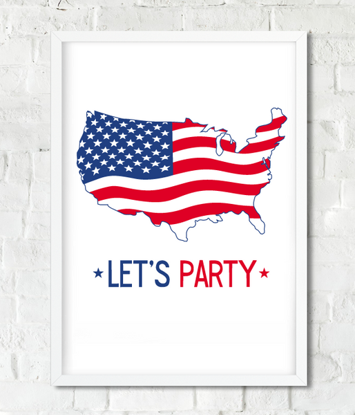 Плакат для вечірки в американському стилі 2 розміри (01294) A3_01294 фото