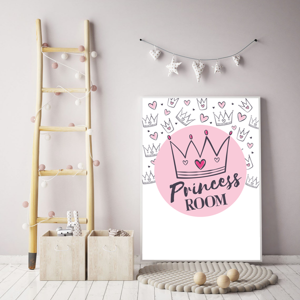 Постер для дитячої кімнати "Princess Room" 2 розміри (01784) 01784 фото