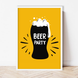 Постер для тематической вечеринки "Beer Party"  2 размера (01270) 01270 фото 1