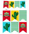 Паперова гірлянда "Мексиканська вечірка" 12 прапорців (M-208)