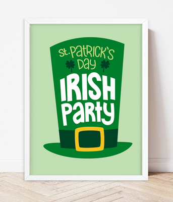Постер на День Святого Патрика "Irish Party" 2 размера (06069) 06069 фото