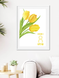Постер з тюльпанами на 8 березня "Вітаємо З 8 березня" 2 размера (04131) 04131 фото 3