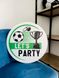 Табличка із пластику для футбольної вечірки "Let's Party" 45 см. (F70080) F70080 фото 2