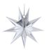 3D зірка картонна срібна 1 шт. (30 см.) H071 фото 1
