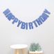 Бумажна гірлянда Happy Birthday синя (40-151) 40-151 фото 2