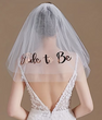Фата для девичника "Bride to be" розовое золото (B223)