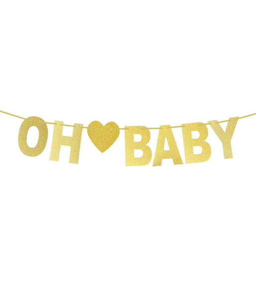 Гирлянда "OH BABY" (золотая) 2020-02 фото