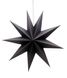 3D зірка картонна чорна 1 шт. (30 см.) H075 фото 1