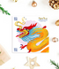 Новогодняя открытка 2024 на год дракона "З новим роком 2024" 14х14 см (NY701106) NY701106 фото 1