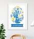 Постер для украшение Пасхи в украинском стиле "З Великоднем!" 2 размера (04141) 04141 фото 2