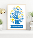 Постер для украшение Пасхи в украинском стиле "З Великоднем!" 2 размера (04141) 04141 фото 1