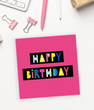 Креативная открытка на день рождения "Happy birthday" (039192)