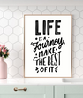 Постер для прикраси будинку або офісу "Life is a journey..." 2 розміри (50-28)