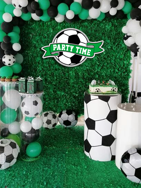 Табличка из пластика для вечеринки в стиле футбол "Party Time" 50х30 см. (F700882) F700882 фото