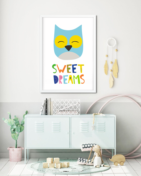 Постер для дитячої кімнати "Sweet dreams" 2 розміри (01790) 01790 фото