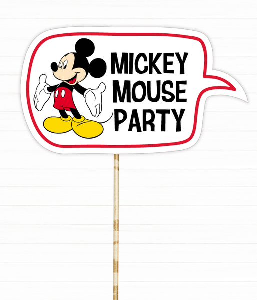 Табличка для фотосессии "MICKEY MOUSE PARTY" (03925) 03925 фото