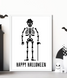 Постер для інтер'єру на Хелловін зі скелетом Happy Halloween 2 розміру (H4099) H4099 фото 2