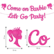 Паперова гірлянда для праздника Барби Come on Barbie Let's go Party  (B03915) B03915 фото 1