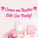 Паперова гірлянда для праздника Барби Come on Barbie Let's go Party  (B03915) B03915 фото 3