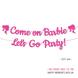 Бумажная гирлянда для праздника Барби Come on Barbie Let's go Party (B03915) B03915 фото 4