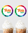Топперы для капкейков "Trolls Party" 10 шт (03902) 03902 фото