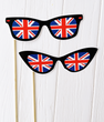 Набір фотобутафорії "Британські окуляри" 2 шт. (02699)