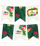 Паперова гірлянда для гавайської вечірки 12 прапорців (03440) 03440 фото