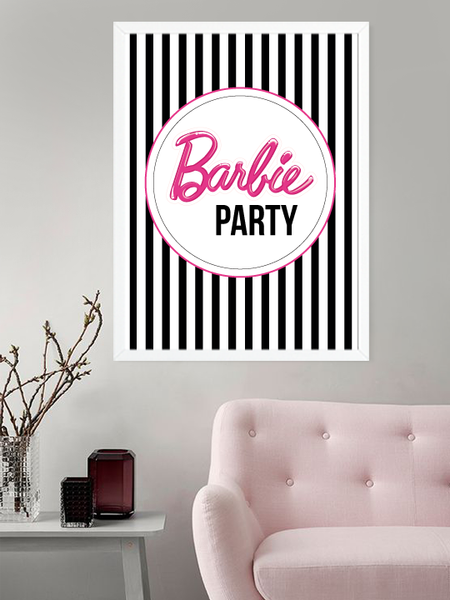 Постер "Barbie Party" 2 размера без рамки (02889) 02889 фото