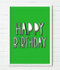 Постер для дня рождения "Happy Birthday" зеленый 2 размера (02102) 02102 фото 2