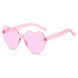 Пластикові окуляри з сердечками рожеві (R06062023) R06062023 фото 1
