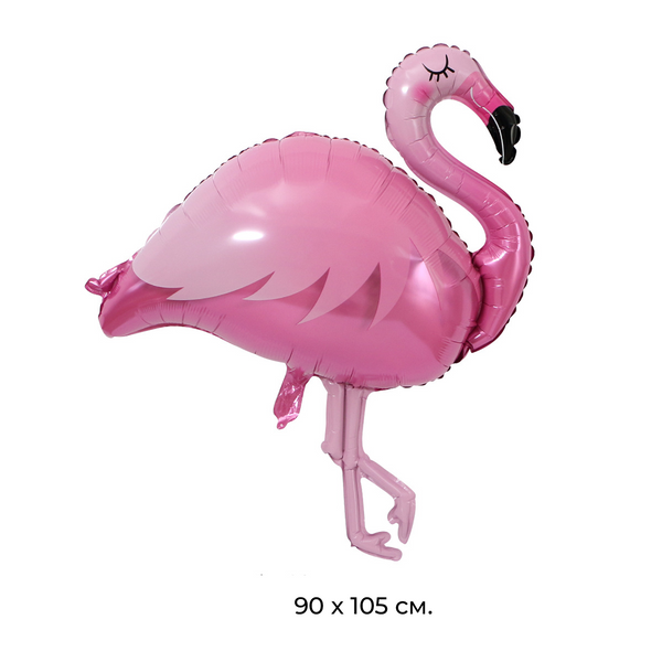 Большой воздушный шар-фигура "Фламинго" 90x105 см (B072023) B072023 фото