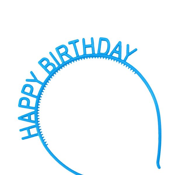 Аксесуар для волосся-обруч Happy Birthday (блакитний) 2020-27 фото