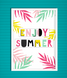 Постер для прикраси вечірки "Enjoy Summer" 2 розміри без рамки (088911) 088911 фото 3